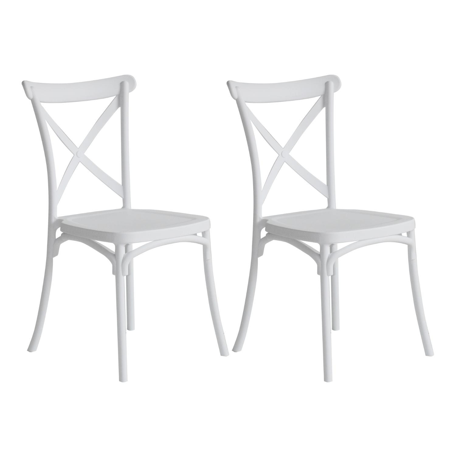 Pack 2 Cadeiras de catering empilháveis Caroline 45x40x87.5cm 7house Cadeiras e cadeirões para exterior 1
